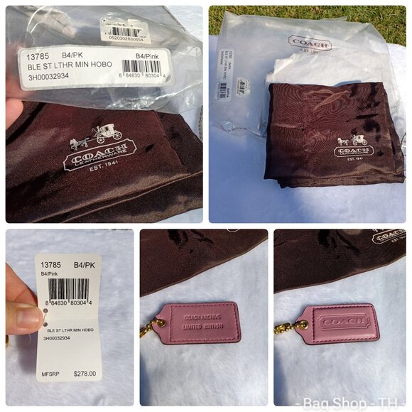 Rare Coach Kiss lock Mini Hobo bag - Pink - Picture 8 of 16